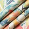 Aqua Coral Stain Resistant Performance Floral Botanical Print Upholstery Fabric by The Yard - SKU: Brixton Tropical